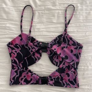 tiger mist cut out tank top